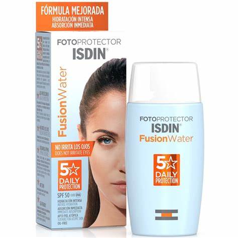 ضدآفتاب ستاره طلایی بی رنگ spf 50 ایزدین ISDIN