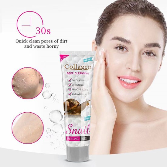 ژل لایه بردار صورت و بدن حلزون کلاژن COLLAGEN SNAIL