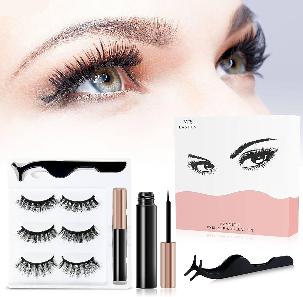 قیمت مژه مگنتی و خط چشم مگنتی به همراه اپلیکاتور پک 6 عددی Lashes