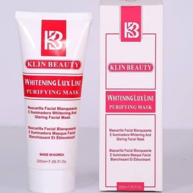 ماسک روشن کننده انواع پوست کلین بیوتی Whitening Mask Klin Beauty حجم 200 گرم