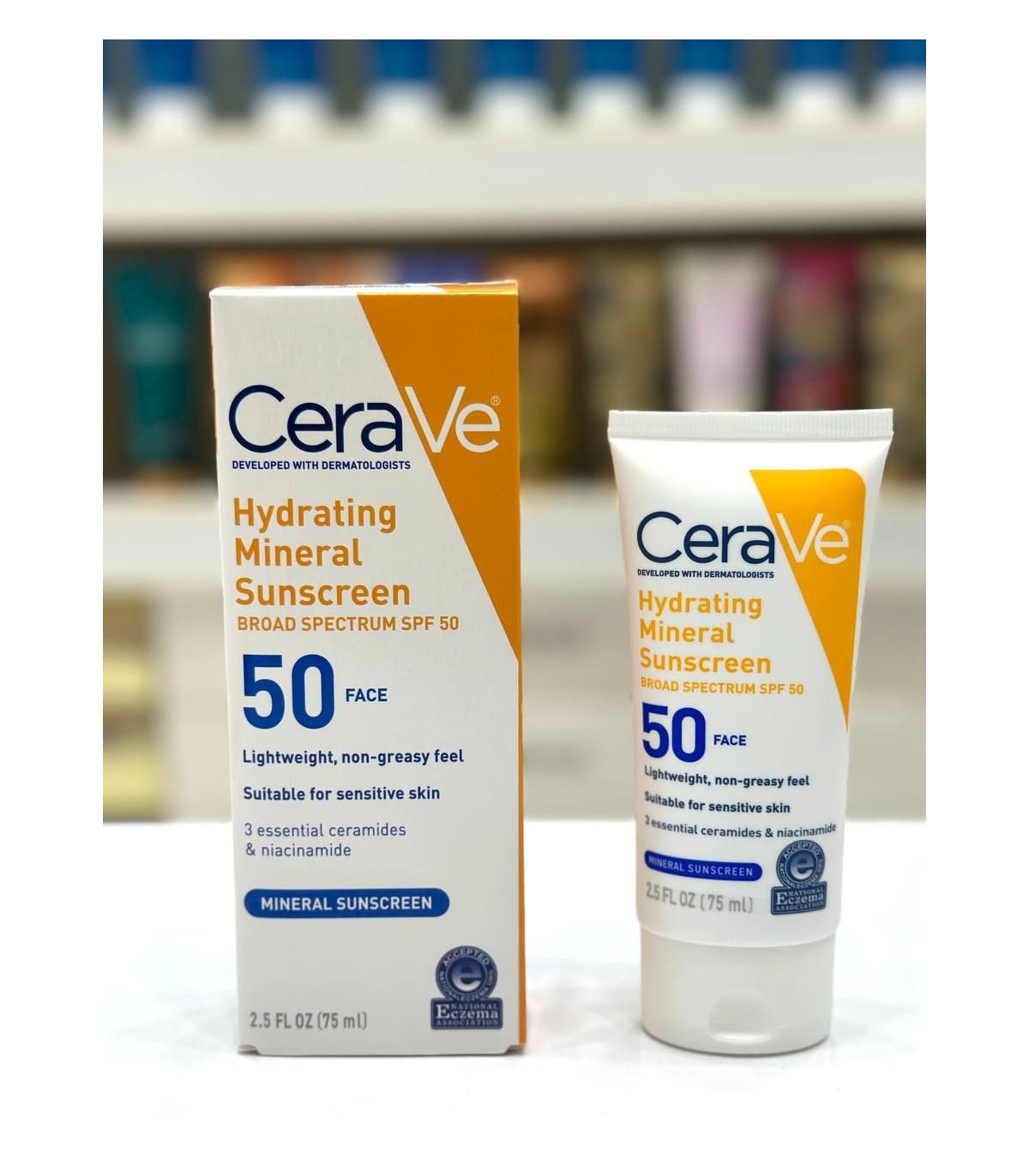 کرم ضد آفتاب بی رنگ مینرال سراوی CeraVe spf50