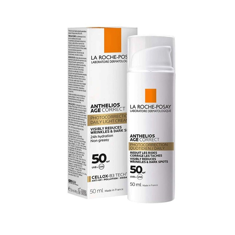 ضد آفتاب بی رنگ لاروش پوزای SPF50 مدل ANTHELIOS AGE CORRECT