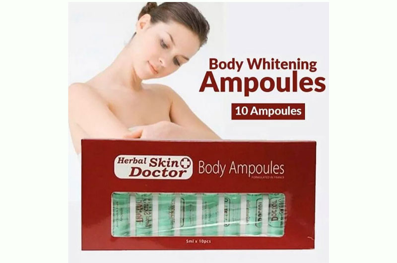 ویال مالشی آمپولی رفع ترک پوستی دکتر اسکین Body Ampoules بسته 10 عددی