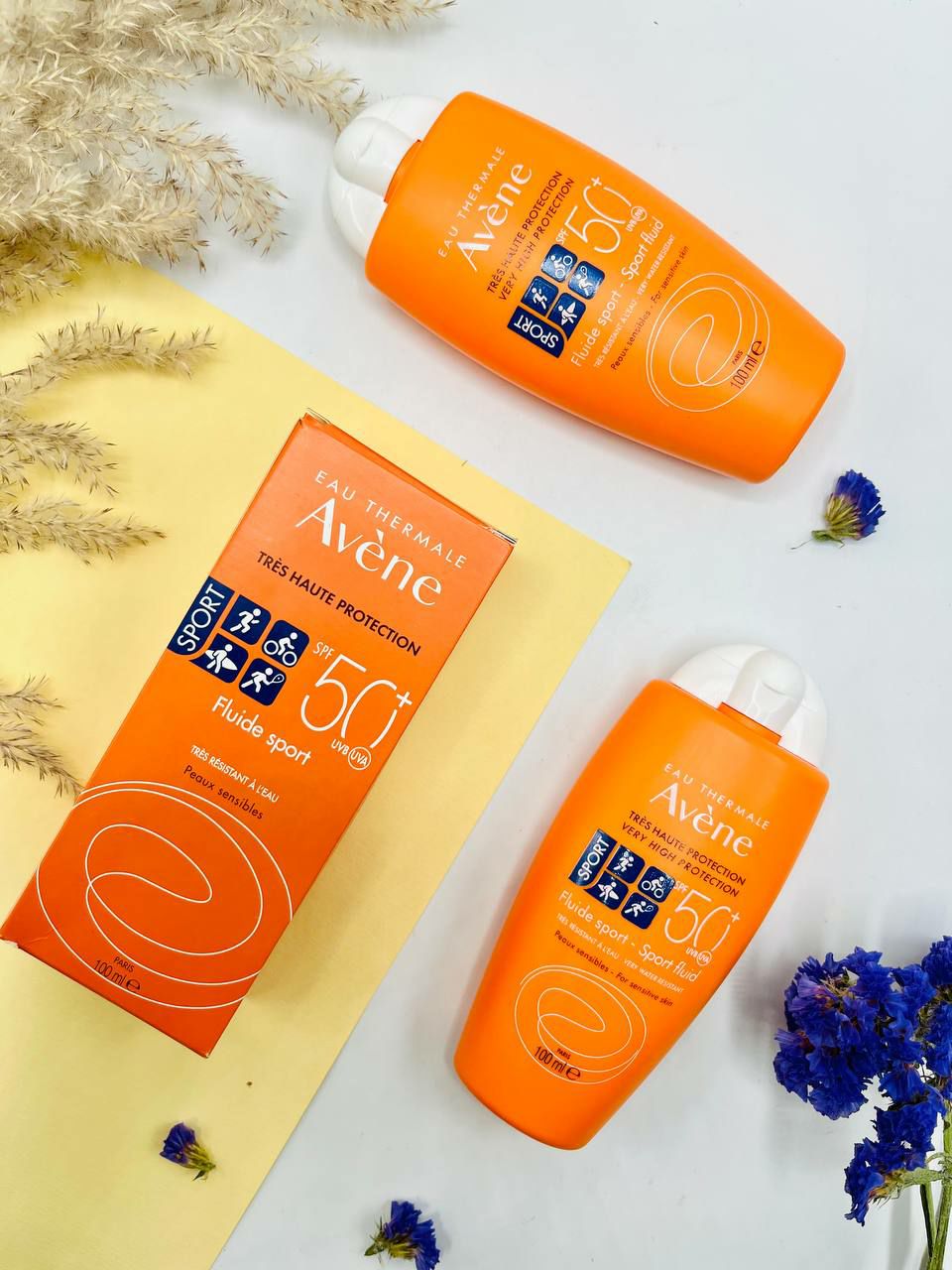 ضدآفتاب بی رنگ اون مدل فلوئید اسپورت Avene