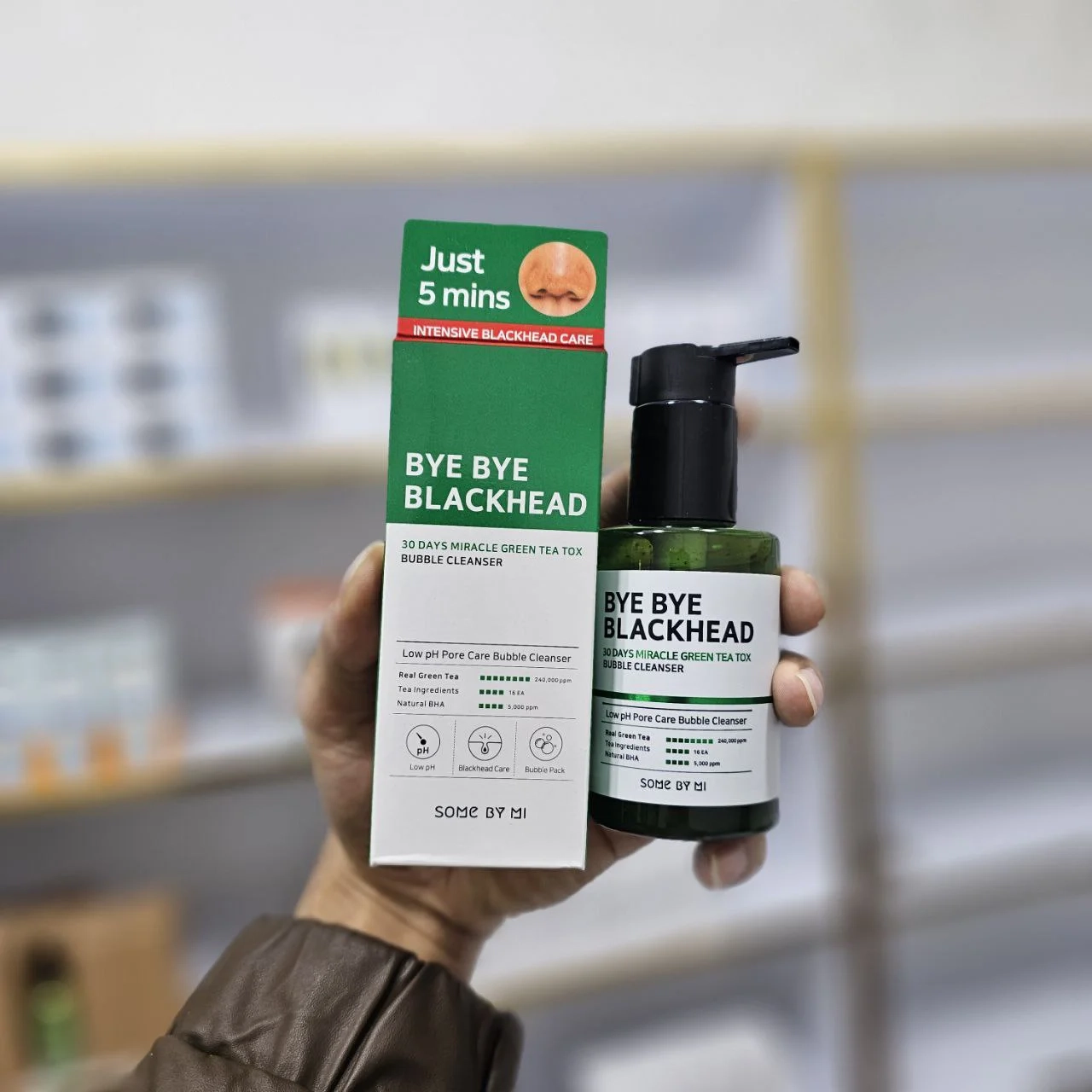 شوینده حبابی جوش سرسیاه سام بای می  BYE BLACK HEAD